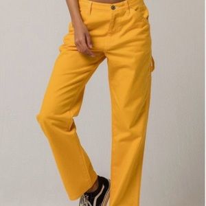 DICKIES RELAXED FIT YELLOW PANTS 😍